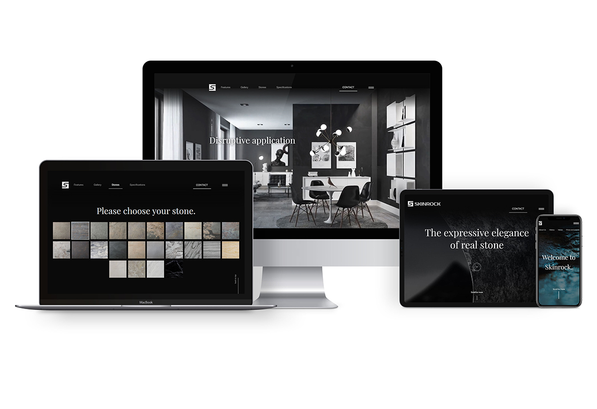 Die neue responsive Website von Skinrock überzeugt auf allen Devices mit durchdachtem UX Design.